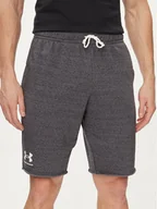 Spodenki męskie - Under Armour Szorty sportowe Ua Rival Terry Short 1361631-025 Szary Regular Fit - miniaturka - grafika 1