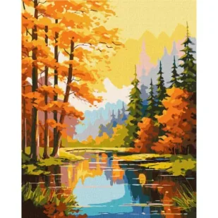 Ideyka Malowanie po numerach - Jesienne piękno 40x50cm - Malowanie po numerach - miniaturka - grafika 1