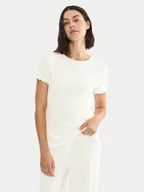 Piżamy damskie - Triumph Koszulka piżamowa Mix & Match 10227214 Biały Regular Fit - miniaturka - grafika 1