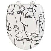 Deski sedesowe - Biała wolnoopadająca deska sedesowa Wenko, 38x42 cm - miniaturka - grafika 1