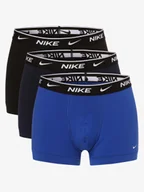 Majtki męskie - Nike Obcisłe bokserki pakowane po 3 szt. Mężczyźni Bawełna niebieski|czarny|wielokolorowy jednolity, S - miniaturka - grafika 1