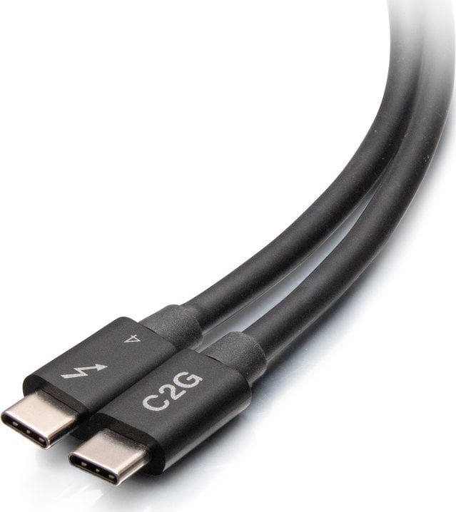 Kabel USB C2G C2G 6ft Thunderbolt 4 USB C Active Cable - USB C to USB C - 40Gbps - M/M - Thunderbolt-Kabel - 24 pin USB-C M zu 24 pin USB-C M - USB 3.2 / DisplayPort 2.1 / Thunderbolt 4 - 30 V - 1.83 m - USB-Stromversorgung 100 W, Support von 8K 60