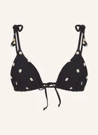 Stroje kąpielowe - Seafolly Góra Od Bikini Trójkątnego Daisychain schwarz - miniaturka - grafika 1