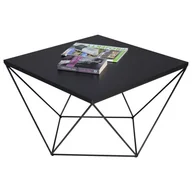 Ławy i stoliki kawowe - Czarny stolik kawowy w stylu loft M4-G58 - miniaturka - grafika 1