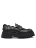 Półbuty damskie - Badura Loafersy ALMEIRIM-8045 Czarny - miniaturka - grafika 1