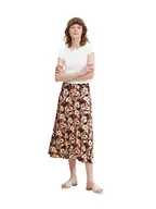 Spódnice - TOM TAILOR Damski Midi plisowana spódnica 1032546, 30196 - Beige Large Floral Design, 38 - miniaturka - grafika 1