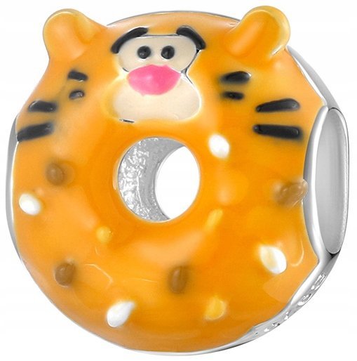 Charms Zawieszka Charms Pączek Donut Tygrysek Charms Srebro 925 Trusky