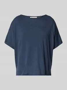Bluzka o kroju oversized z dzianiny z mieszanki bawełny i lnu - Swetry damskie - miniaturka - grafika 1