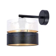 Lampy ścienne - Ozdobny, ażurowy kinkiet ścienny ze złotym wnętrzem K-5294 z serii VEGA - miniaturka - grafika 1