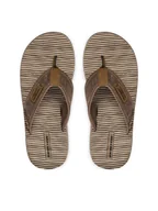 Klapki i japonki męskie - Skechers Japonki Quill - Seaside 205719/BRN Brązowy - miniaturka - grafika 1