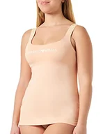 Koszulki i topy damskie - Emporio Armani Underwear Women's Icon Logobband Tank Top Fashion Vest, kolor morelowy, XL, morela, XL - miniaturka - grafika 1