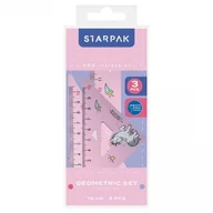 Przybory szkolne - Zestaw geometryczny Unicorn 3el - miniaturka - grafika 1
