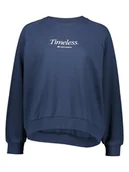 Bluzy damskie - New Balance Bluza "Athletics Icono-Graphic Crew" w kolorze granatowym - miniaturka - grafika 1