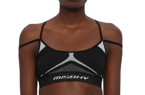MISBHV CZARNY TOP NA RAMIĄCZKACH SPORTOWY CASUAL XXS 1KWA