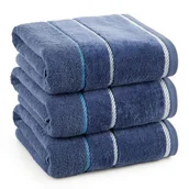 Ręczniki - Ręcznik Nel 70 x 140 cm granatowy - miniaturka - grafika 1