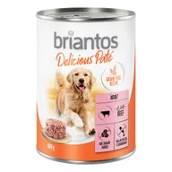 Mokra karma dla psów - Briantos Delicious Paté, 6 x 400 g - Wołowina - miniaturka - grafika 1