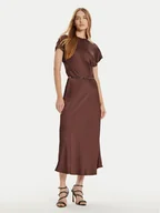 Sukienki - Imperial Sukienka koktajlowa ADQJIBA Brązowy Regular Fit - miniaturka - grafika 1