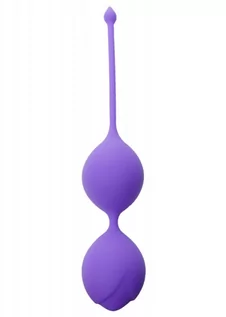 Kulki gejszy - boss of toys Silicone Kegel Balls 36mm 90g Purple - Boss Series - grafika 1