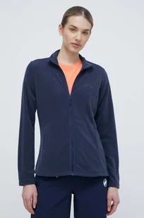 Jack Wolfskin bluza sportowa Taunus kolor granatowy gładka - Bluzy damskie - miniaturka - grafika 1