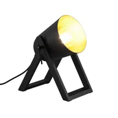 Lampy stojące - Trio Rl Marc R50721080 lampa stołowa lampka 1x25W E27 czarna/złota - miniaturka - grafika 1