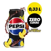 Napoje gazowane - Pepsi-Cola Zero cukru Napój gazowany o smaku cytrynowym 330 ml - miniaturka - grafika 1