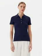 Koszulki i topy damskie - Lacoste Polo PF5462 Granatowy Slim Fit - miniaturka - grafika 1