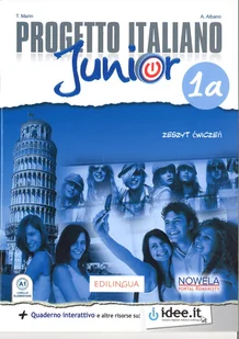 edilingua Progetto Italiano Junior 1A. Zeszyt ćwiczeń T. Marin, A. Albano - Podręczniki dla gimnazjum - miniaturka - grafika 1