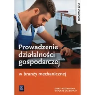 Podręczniki dla szkół zawodowych - WSiP Prowadzenie działalności gospodarczej w branży mechanicznej - ADAMINA KORWIN-SZYMANOWSKA, Stanisław Kowalczyk - miniaturka - grafika 1