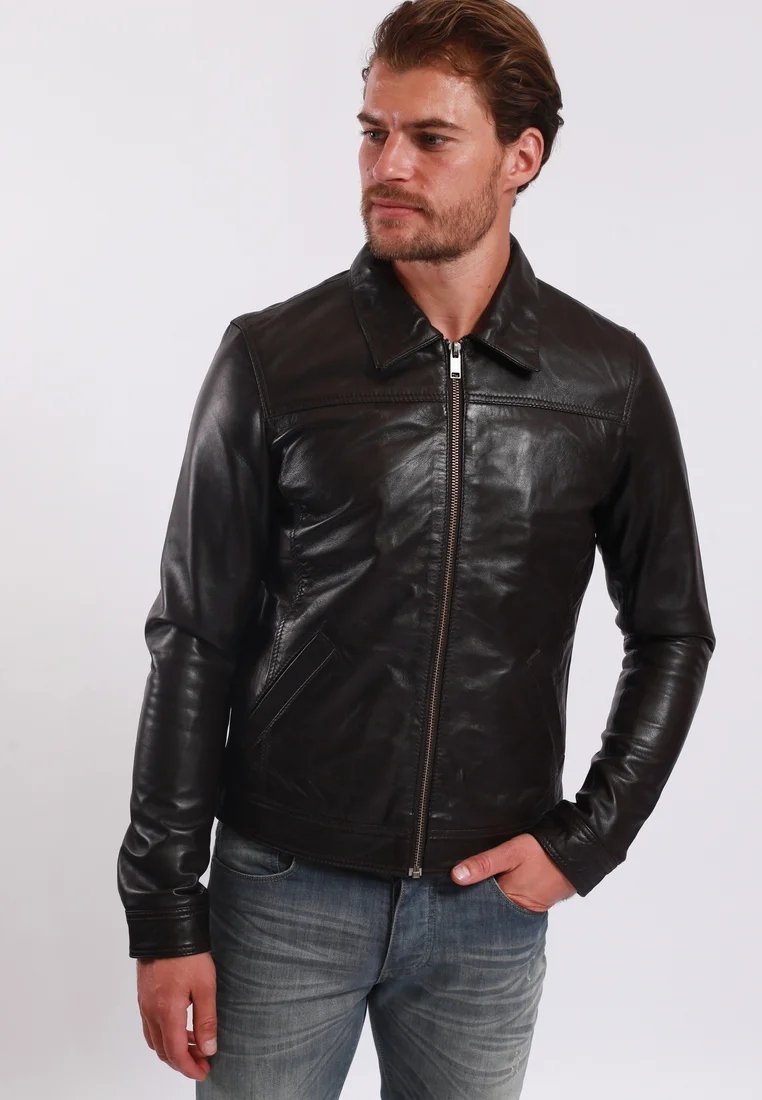 Lee Cooper Bomber bassus kurtka męska pilotk Kolor brązowy BRIAG Roz.L