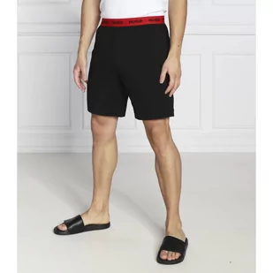 Hugo Bodywear Szorty od piżamy Linked Short Pant | Regular Fit - Piżamy męskie - miniaturka - grafika 1