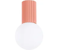 Lampy sufitowe - Sollux SL.1753 - Plafon łazienkowy HALO 1xG9/8W/230V IP44 różowy - miniaturka - grafika 1