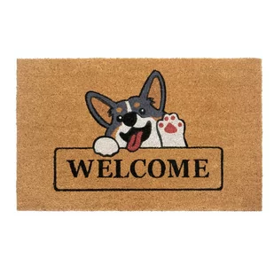 Wycieraczka z włókna kokosowego 75x45 cm Welcome & Dog – Hanse Home - Wycieraczki - miniaturka - grafika 1