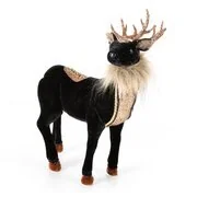 Ozdoby bożonarodzeniowe - Figurka na Boże Narodzenie, SW/OZD/350 20x9x33 cm, czarna - miniaturka - grafika 1