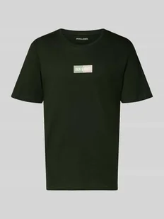 T-shirt z nadrukiem z logo i okrągłym dekoltem - Koszulki męskie - miniaturka - grafika 1