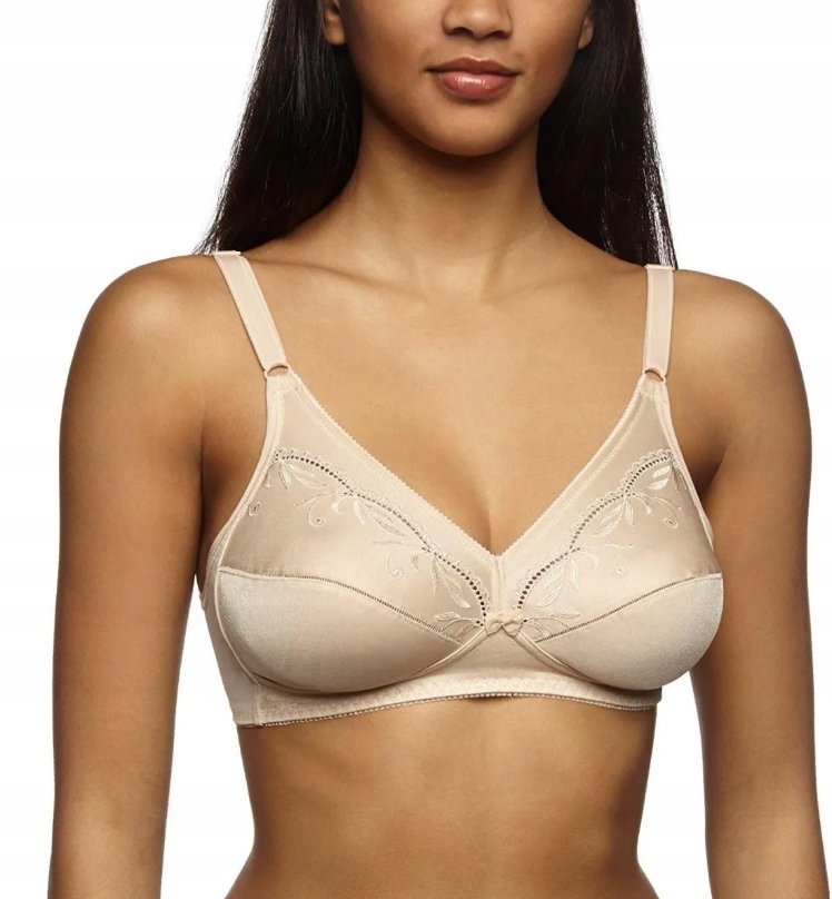 Biustonosz Triumph beżowy bez fiszbin Yselle N cielisty rozmiar 75B