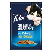 Mokra karma dla kotów - Felix So gut wie es aussieht Dorsz: 52x85 g - miniaturka - grafika 1