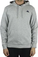 Bluzy męskie - Kappa Kappa Vend Hooded 707390-15-4101M szare M - miniaturka - grafika 1