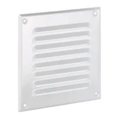 Kratki wentylacyjne - EQUATION Kratka wentylacyjna stalowa 14 x 14 cm biała - miniaturka - grafika 1