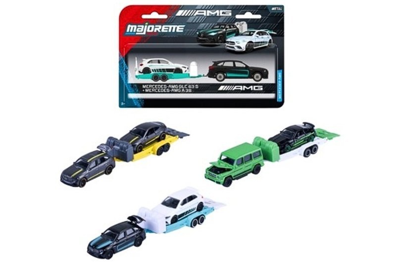 ND01_268247 Majorette Mercedes AMG z przyczepa 85