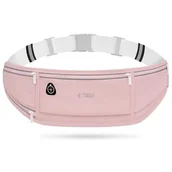 Etui i futerały do telefonów - Saszetka Pas do biegania nerka etui na telefon słuchawki - Różowy - miniaturka - grafika 1