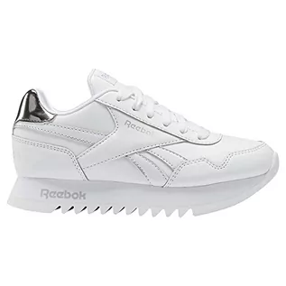 Buty dla dziewczynek - Reebok Dziewczęce Royal Classic Jogger 3 Platformowe sneakersy, Ftwr White Ftwr białe srebro metalizowane, 34 EU - grafika 1