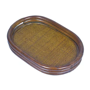 RattaNeo Coral a208 taca brąz rattan naturalny - Tace i patery - miniaturka - grafika 1