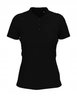 Koszulki i topy damskie - Koszulka damska polo bawełniana Polówka Stedman ST9740 Claire Polo Black XL - miniaturka - grafika 1