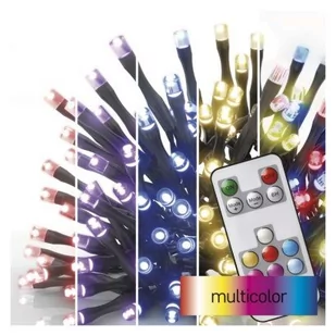 EMOS LED RGB Zewnętrzny łańcuch bożonarodzeniowy 160xLED/72 trybów 19m IP44 + pilot - Oświetlenie świąteczne - miniaturka - grafika 1