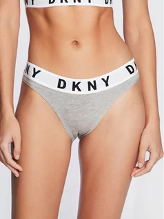 Majtki damskie - DKNY Figi klasyczne DK4513 Szary - grafika 1