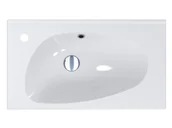 Umywalki - Miraggio Titania Umywalka meblowa 69,5x39,6 cm biały połysk 0000250 - miniaturka - grafika 1