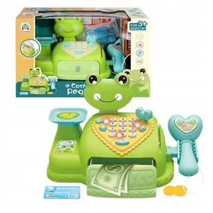 Interaktywna Kasa Fiskalna Sklepowa Waga Skaner Produkty Dźwięk Światło Led - Zabawki AGD - miniaturka - grafika 1