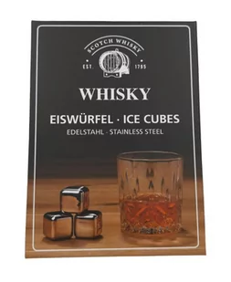 Metalowe kostki lodu do whisky drinków napojów stal nierdzewna szczypce woreczek - Pozostałe akcesoria barmańskie - miniaturka - grafika 1