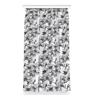 Gotowa zasłona na taśmę wzór 150x280 cm Storczyki, Fabricsy - Zasłony - miniaturka - grafika 1