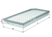 Filtry powietrza - Filtr powietrza Mahle LX 1262 - miniaturka - grafika 1